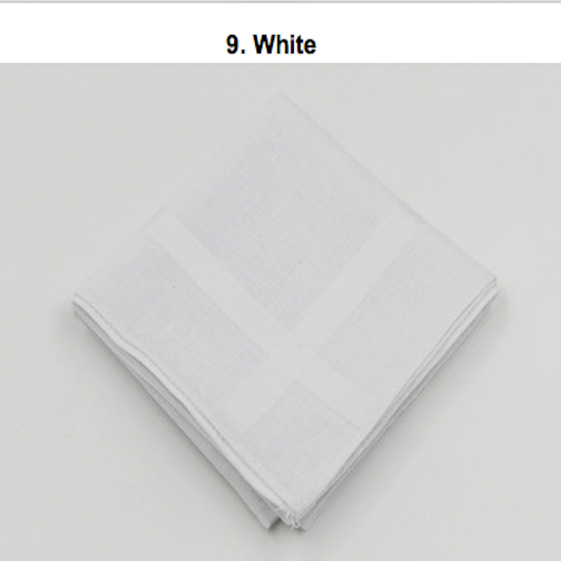 Cold tone pure color 100% cotton woven stripe Handkerchief square towel
