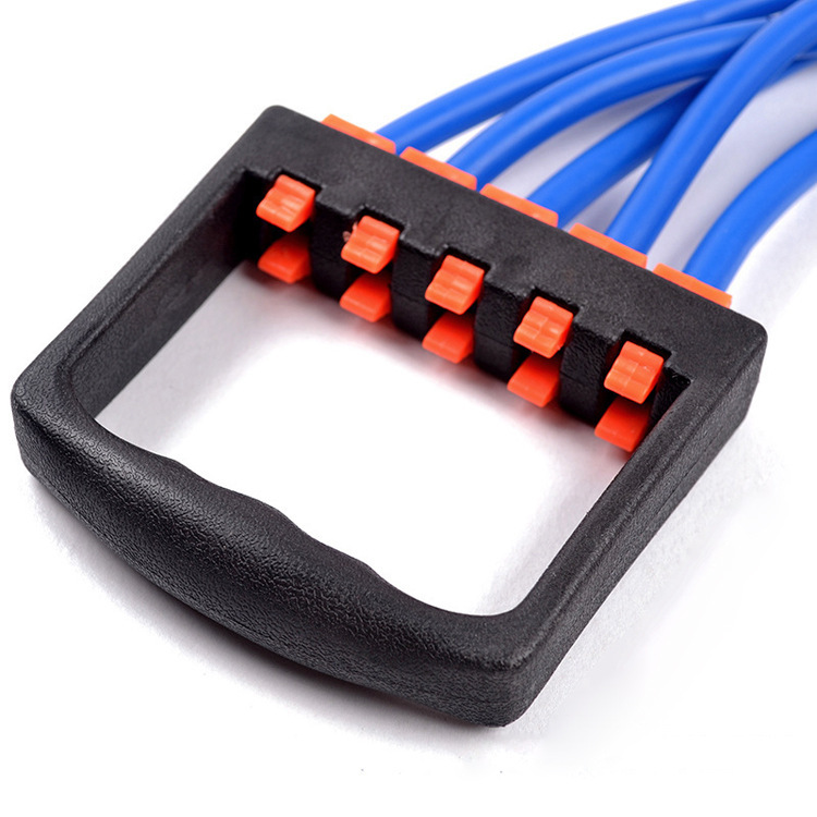 TPE Five-Tube Chest Expander Multifunctional Chest Expander Detachable Men&#039;s Pulling Rope Fitness Equipment