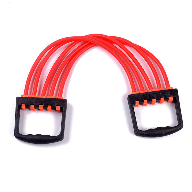 TPE Five-Tube Chest Expander Multifunctional Chest Expander Detachable Men's Pulling Rope Fitness Equipment