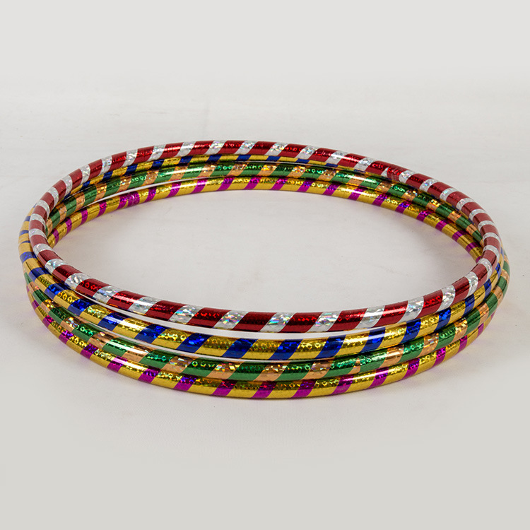 Yi Cai 1.8cm Plastic Tube Two-Color Laser Children&#039;s Hula Hoop Kindergarten Gymnastics Ring
