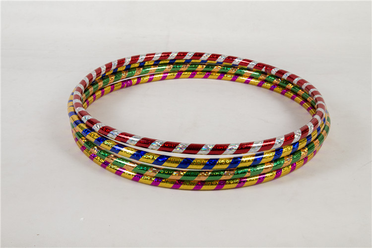 Yi Cai 1.8cm Plastic Tube Two-Color Laser Children's Hula Hoop Kindergarten Gymnastics Ring