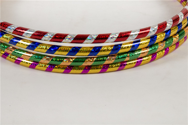 Yi Cai 1.8cm Plastic Tube Two-Color Laser Children's Hula Hoop Kindergarten Gymnastics Ring