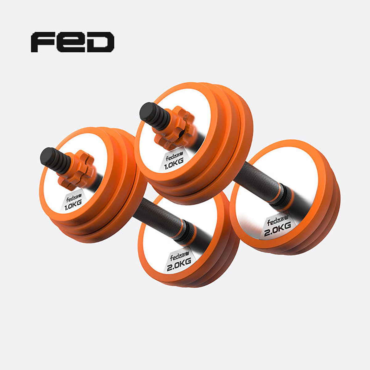 Fairton Dumbbell men&#039;s arm Muscle Pure steel Barbell combination set of household Sports Fitness equipment
