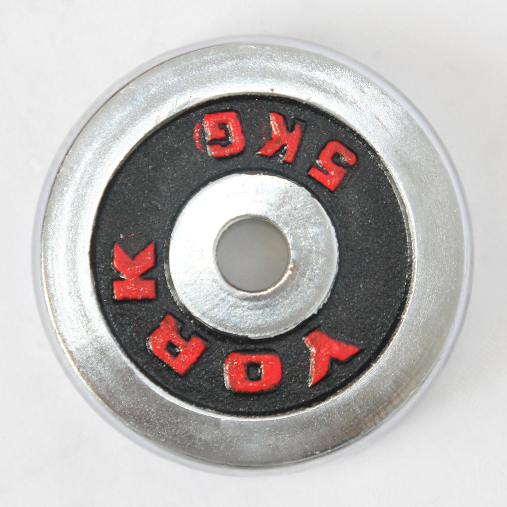 Scarlet black lacquer plated dumbbell barbell piece small hole plating and colorful Amphipod 5kg
