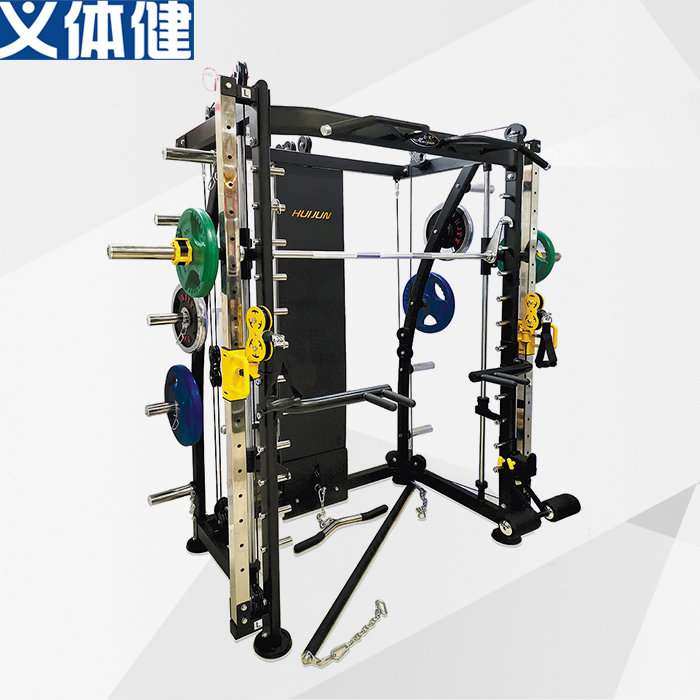Multi-function Smith machine trainer (excluding barbell pieces) Multi-function Smith machine trainer (excluding barbell pieces)