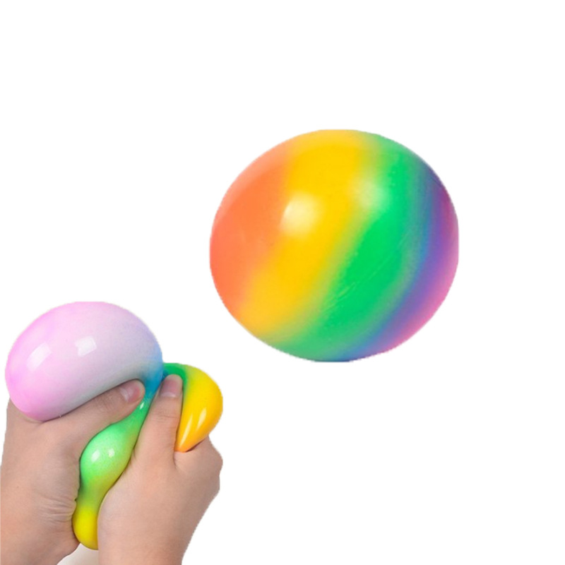Creative New Exotic Basketball Vent Flour Ball Rugby TPR Decompression Compressable Musical Toy Factory Wholesale