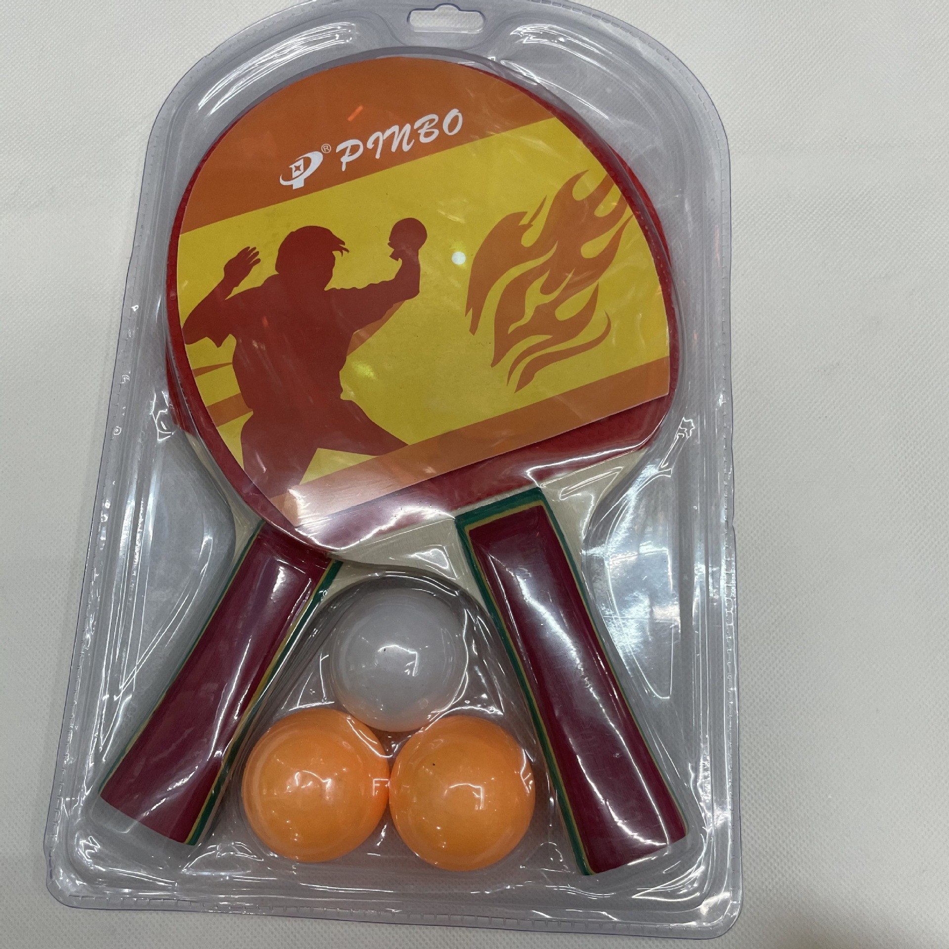 Blister AL-2009-3 Two Board 3 Ball Table Tennis Rackets Pimples out/in Racket