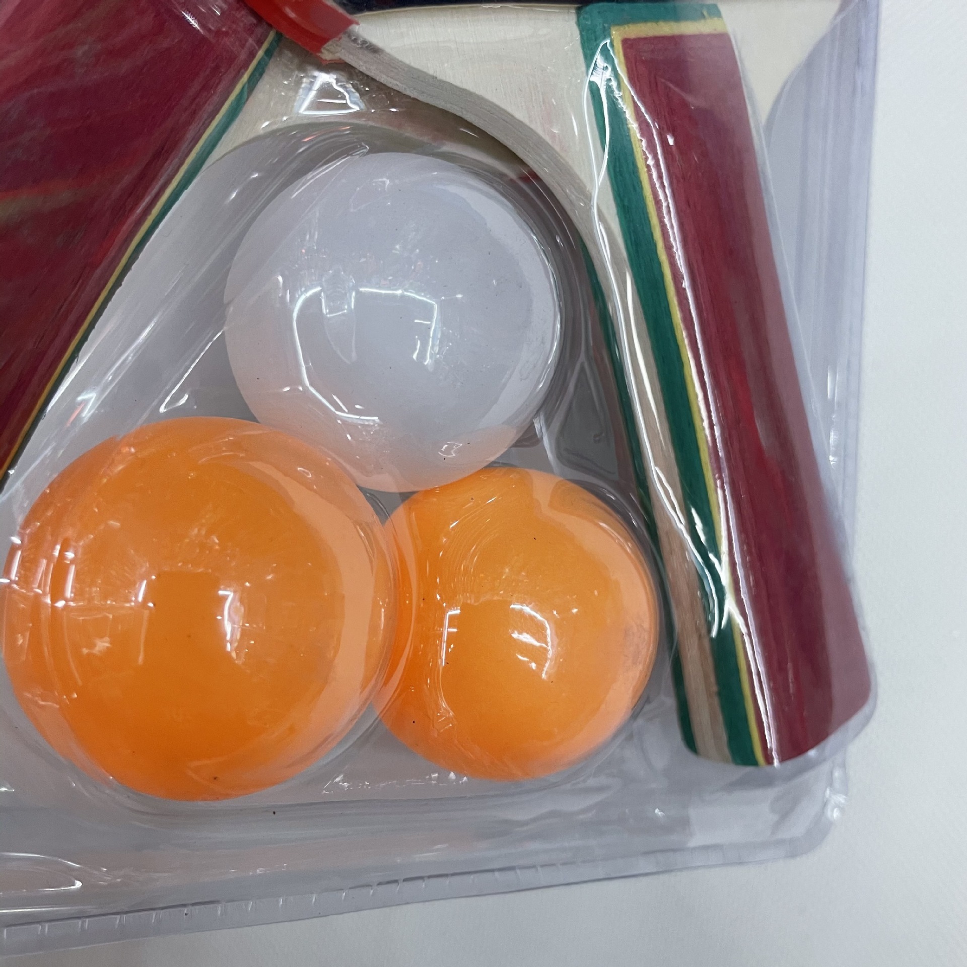 Blister AL-2009-3 Two Board 3 Ball Table Tennis Rackets Pimples out/in Racket