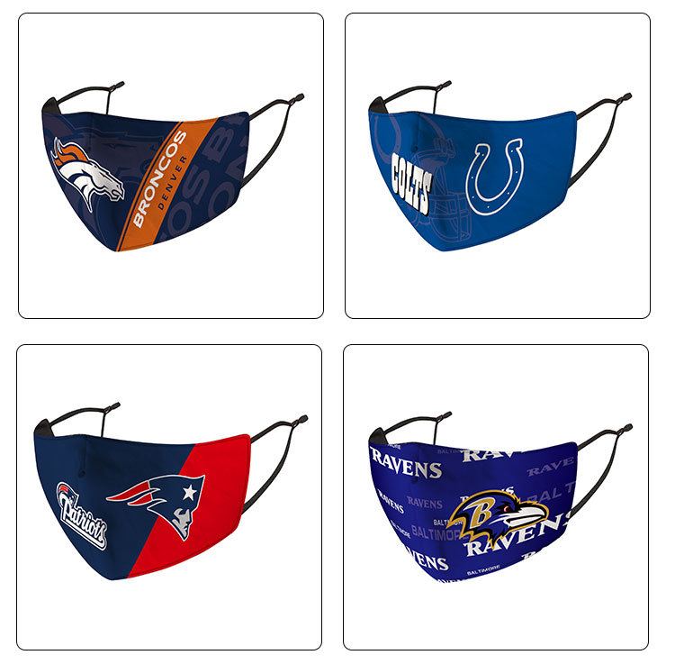 NFL League Rugby Mask Chief Patriot Eagle Cowboy Tiger Steel Man Thin Washable Mask NFL League Rugby Mask Chief Patriot Eagle Cowboy Tiger Steel Man Thin Washable Mask