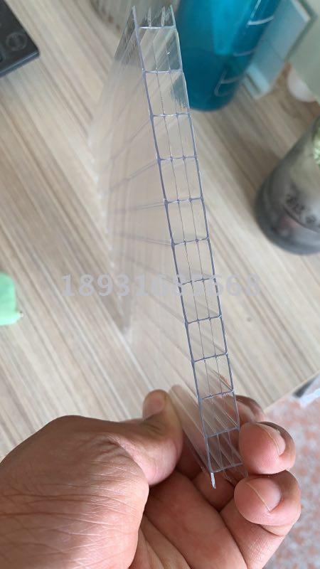 Anyang manufacturers direct multi-layer hollow solar panel greenhouse canopy canopy anti-fog layer 2--20mm
