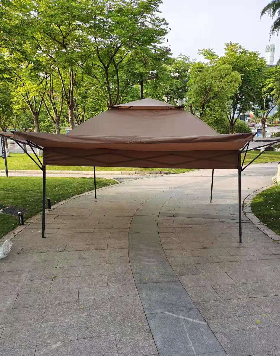 Outdoor Stall Tent Canopy Sunshade Rainproof Four-Leg Folding Canopy Big Umbrella Four-Corner Telescopic Shed