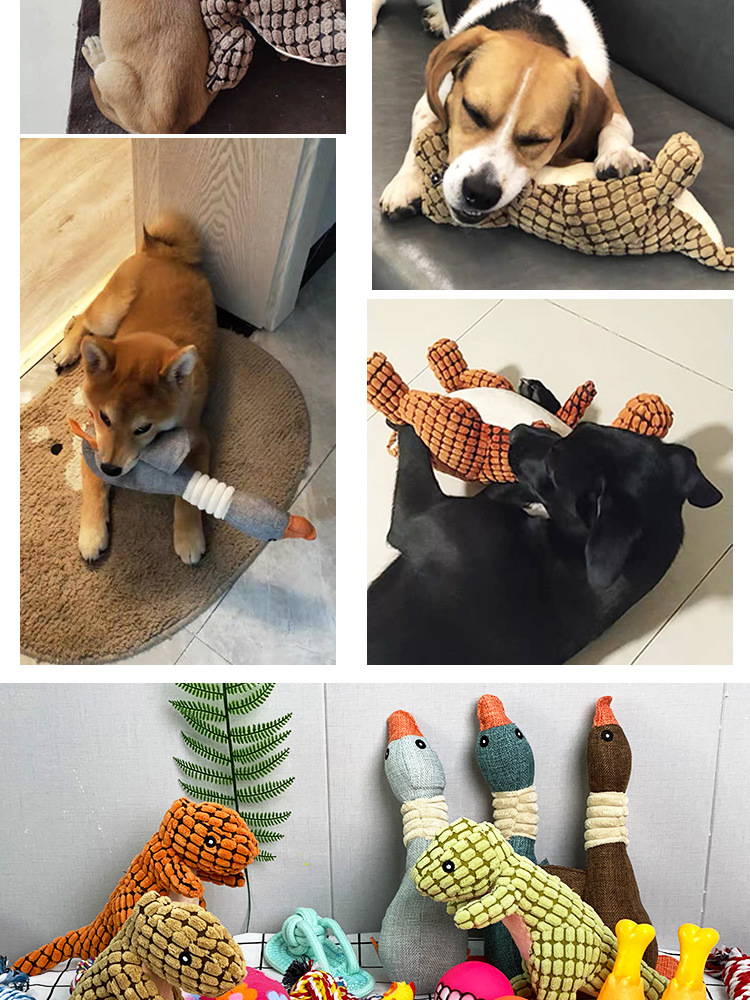 Dog Toy Sound String Bite-Resistant Ball Vent Molar Plush Slippers Tug of War Dinosaur Puppy Bell Ball Wild Goose Dog Toy Sound String Bite-Resistant Ball Vent Molar Plush Slippers Tug of War Dinosaur Puppy Bell Ball Wild Goose