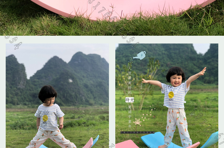 Children's puzzle Training Seesaw Kindergarten Sports game wooden Balance Board Yoga Balance Board