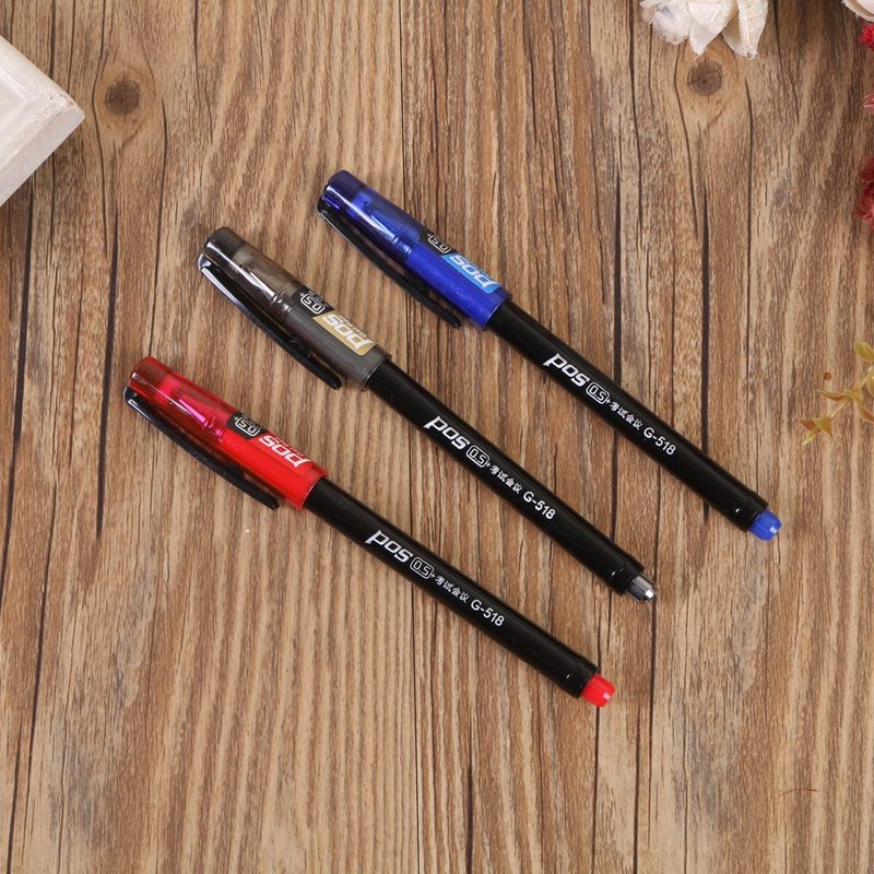 Zhixin special black large capacity neutral pen 0.5mm office supplies black ink pen stationery black pen