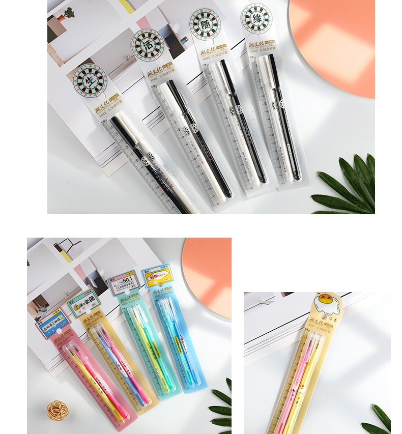 (Special price) Couple neutral Pen 0.38mm Black Cartoon Student Quick-dry Signature Pen full needle Tube Office supplies (Special price) Couple neutral Pen 0.38mm Black Cartoon Student Quick-dry Signature Pen full needle Tube Office supplies