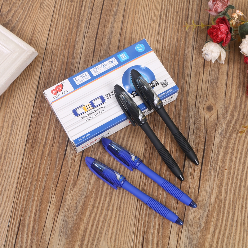 Zhixin large capacity ink neutral pen 0.5mm office supplies black ink pen stationery black pen