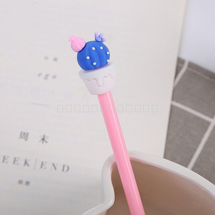 Korean Style Student Gel Pen Creative Cactus Ball Pen Cute Cartoon Learning Stationery Office Supplies Signature Pen