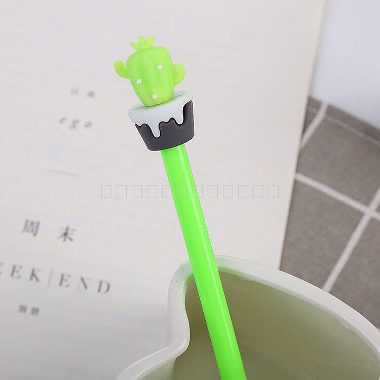 Korean Style Student Gel Pen Creative Cactus Ball Pen Cute Cartoon Learning Stationery Office Supplies Signature Pen