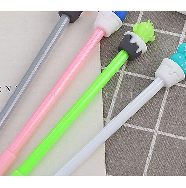 Korean Style Student Gel Pen Creative Cactus Ball Pen Cute Cartoon Learning Stationery Office Supplies Signature Pen