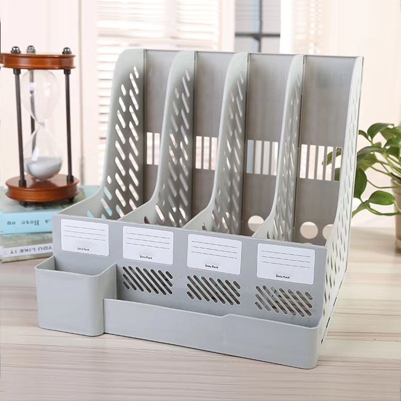 Office Supplies File Holder A4 Desktop Storage File Column Stationery Wholesale Plastic File Box Office Supplies File Holder A4 Desktop Storage File Column Stationery Wholesale Plastic File Box