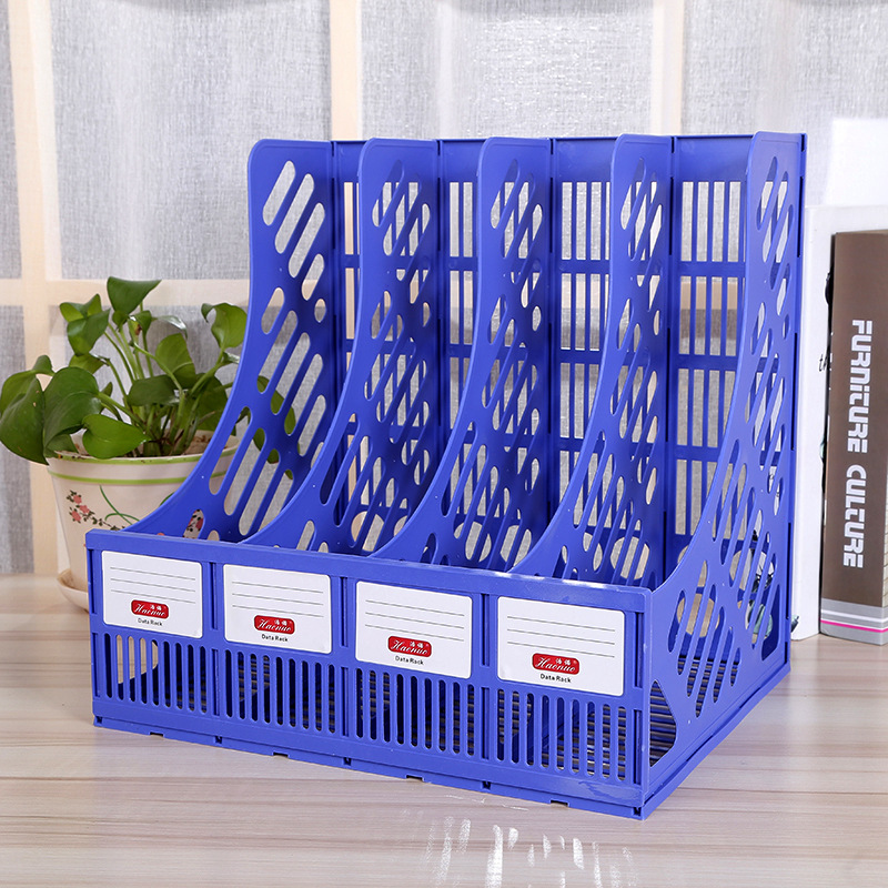 Office Supplies File Holder A4 Desktop Storage File Column Stationery Wholesale Plastic File Box Office Supplies File Holder A4 Desktop Storage File Column Stationery Wholesale Plastic File Box