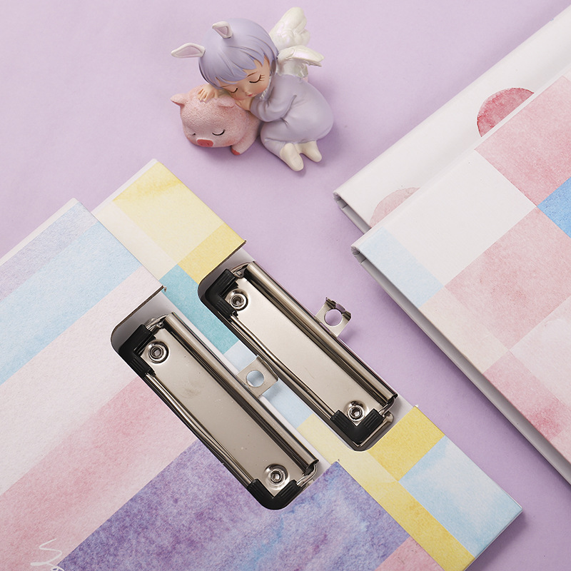Erasan A4 Folding File Cartoon Girlish New Student Power Clip Test Paper Clip Office Supplies