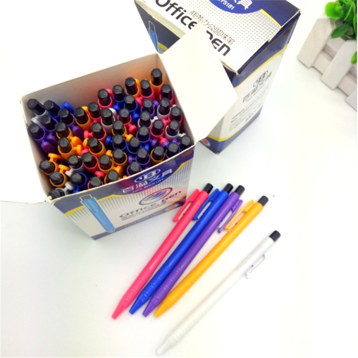 Peripheral stationery ballpoint pen business office student stationery office supplies press the pen blue pen Peripheral stationery ballpoint pen business office student stationery office supplies press the pen blue pen