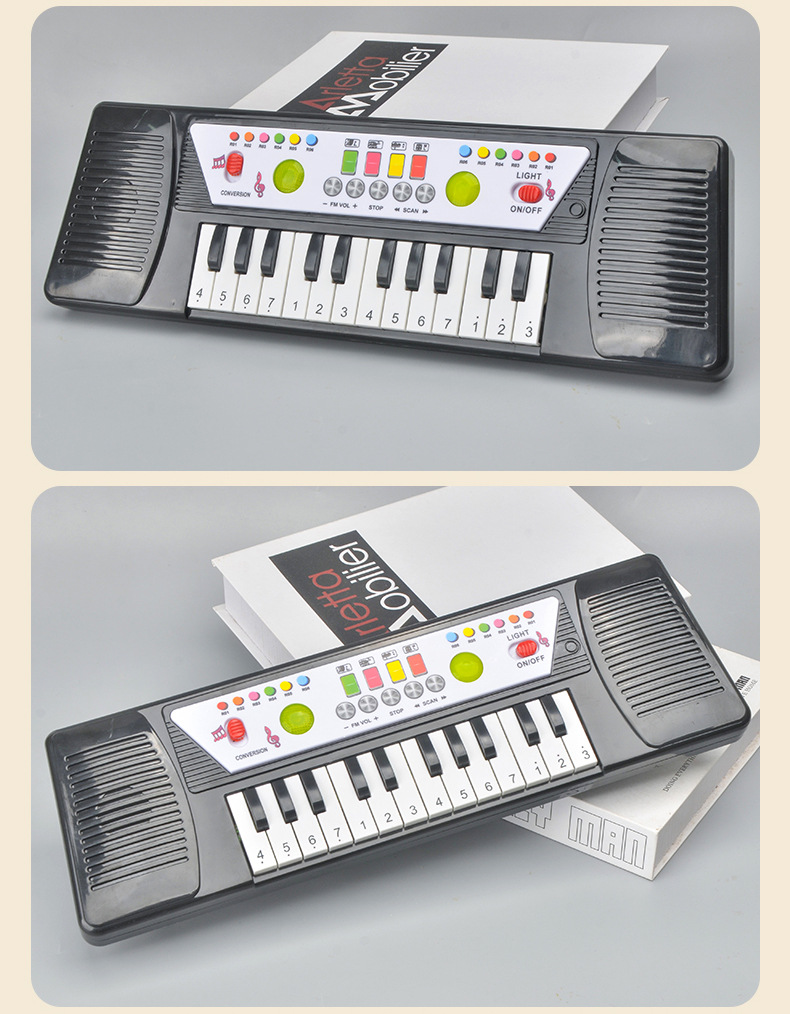 Tiktok Red Children Boys and Girls Electric with Light Beginner 24 Keys Electronic Keyboard Piano Toys Gift Wholesale Tiktok Red Children Boys and Girls Electric with Light Beginner 24 Keys Electronic Keyboard Piano Toys Gift Wholesale