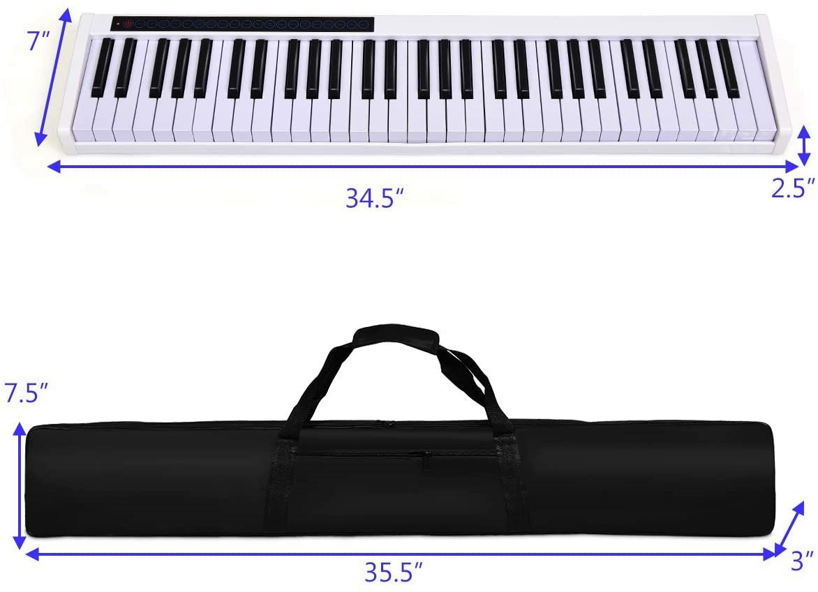 Bluetooth Portable Electric Piano Hand-Rolled Piano Keyboard for Adult Beginners Portable Electronic Piano Poppiano Bluetooth Portable Electric Piano Hand-Rolled Piano Keyboard for Adult Beginners Portable Electronic Piano Poppiano