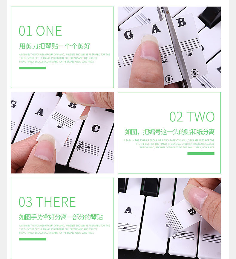 Key Piano Transparent Sticker Electronic Keyboard Keys Plate Hand Roll Steel Keys Sticker Simple Spectrum Scale Sticker Key Piano Transparent Sticker Electronic Keyboard Keys Plate Hand Roll Steel Keys Sticker Simple Spectrum Scale Sticker