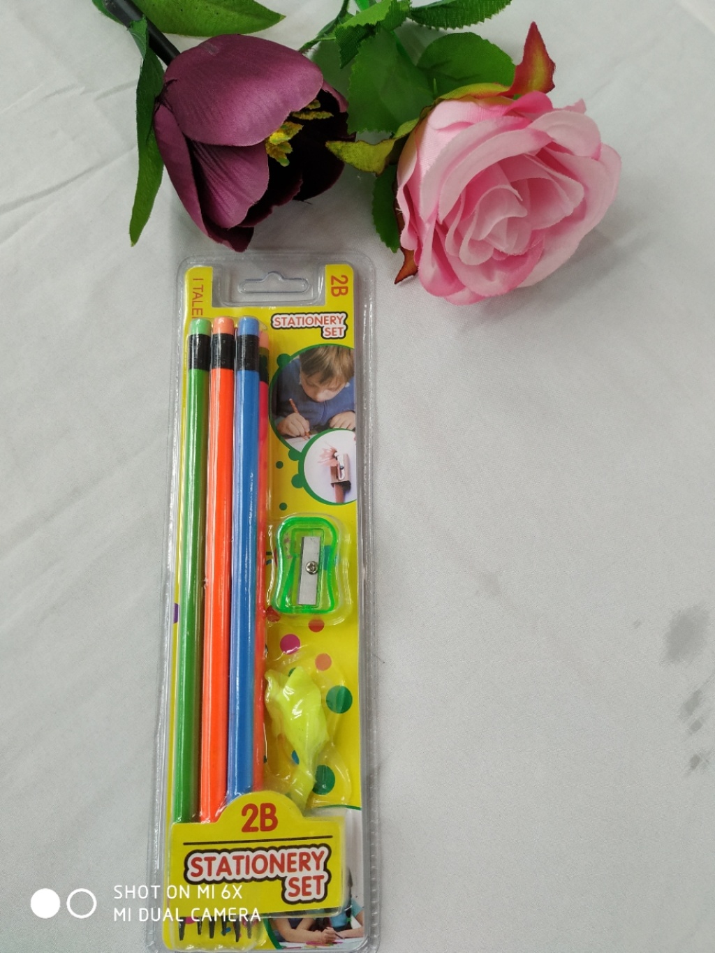 2B Pencil Suction Card Stationery Set Combination Stationery Student Writing Stationery Office Supplies