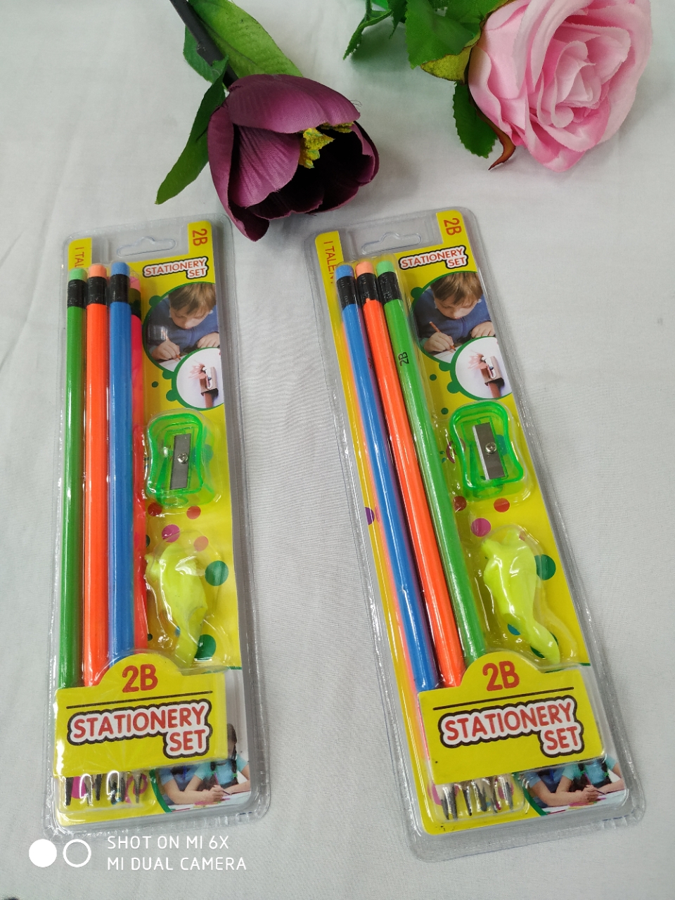 2B Pencil Suction Card Stationery Set Combination Stationery Student Writing Stationery Office Supplies
