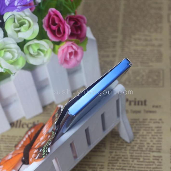 Hand push stainless steel clip metal card case [laser]