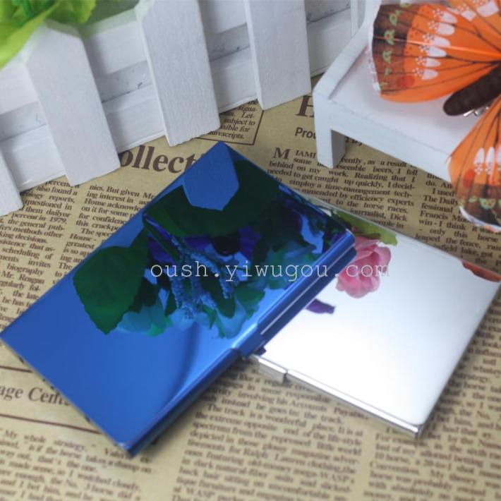 Hand push stainless steel clip metal card case [laser]