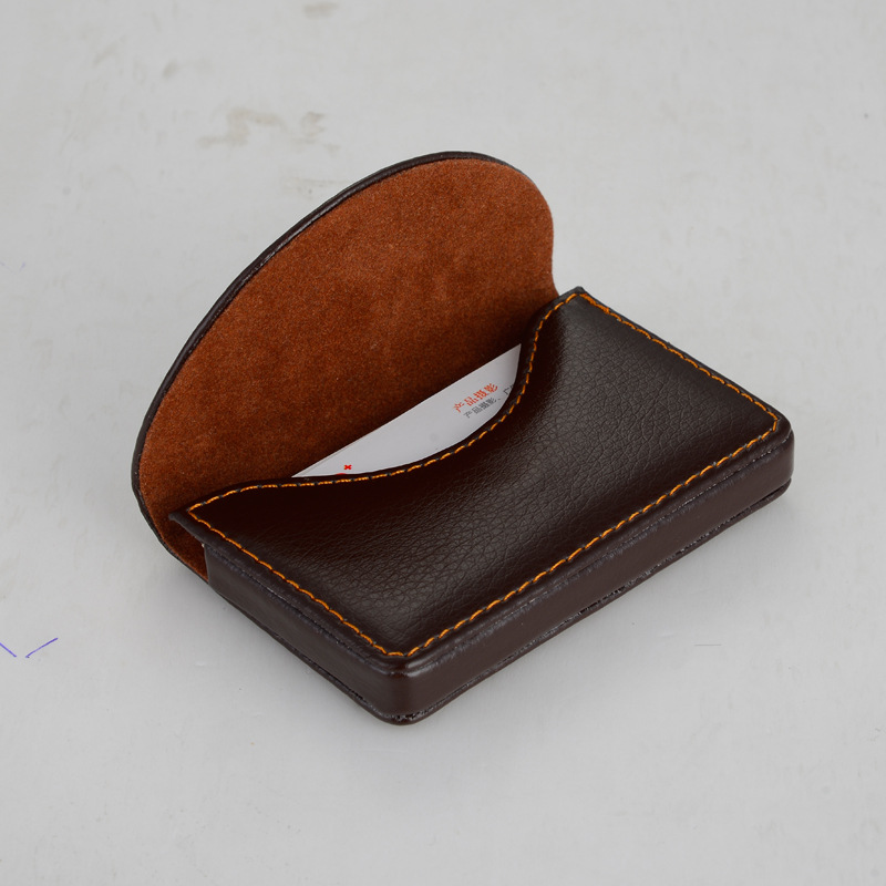 Wholesale Business Card Holder Men and Women Business Creative Business Card Case Semi-Circular Magnetic Card Case