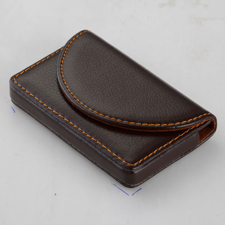 Wholesale Business Card Holder Men and Women Business Creative Business Card Case Semi-Circular Magnetic Card Case