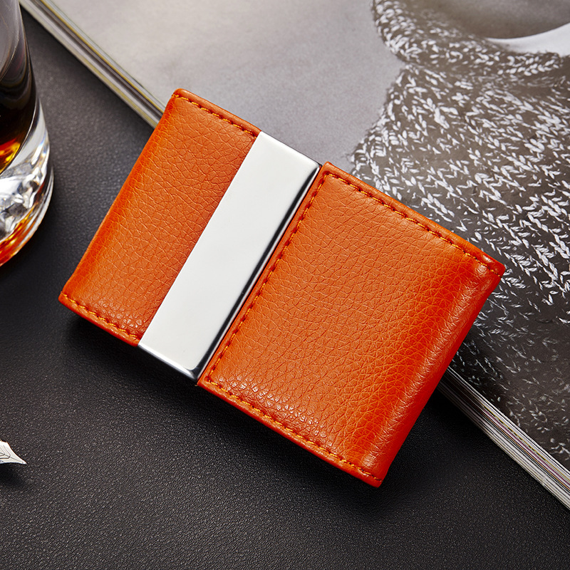 Business Large Capacity New Business Card Case Men Women Leather Fashion Business Card Holder Business Large Capacity New Business Card Case Men Women Leather Fashion Business Card Holder