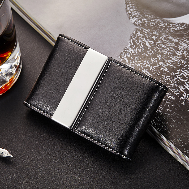 Business Large Capacity New Business Card Case Men Women Leather Fashion Business Card Holder Business Large Capacity New Business Card Case Men Women Leather Fashion Business Card Holder