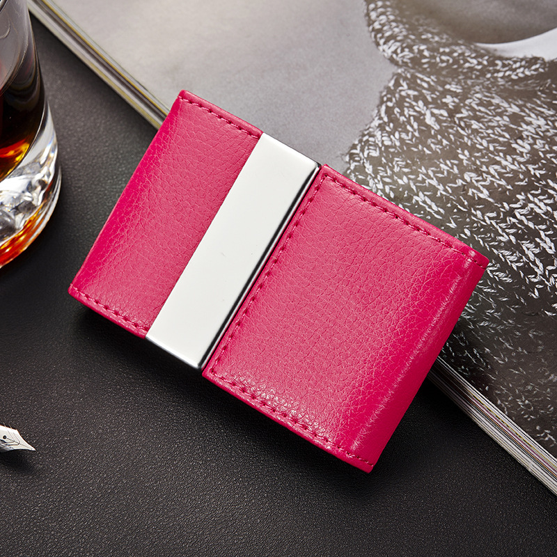 Business Large Capacity New Business Card Case Men Women Leather Fashion Business Card Holder Business Large Capacity New Business Card Case Men Women Leather Fashion Business Card Holder