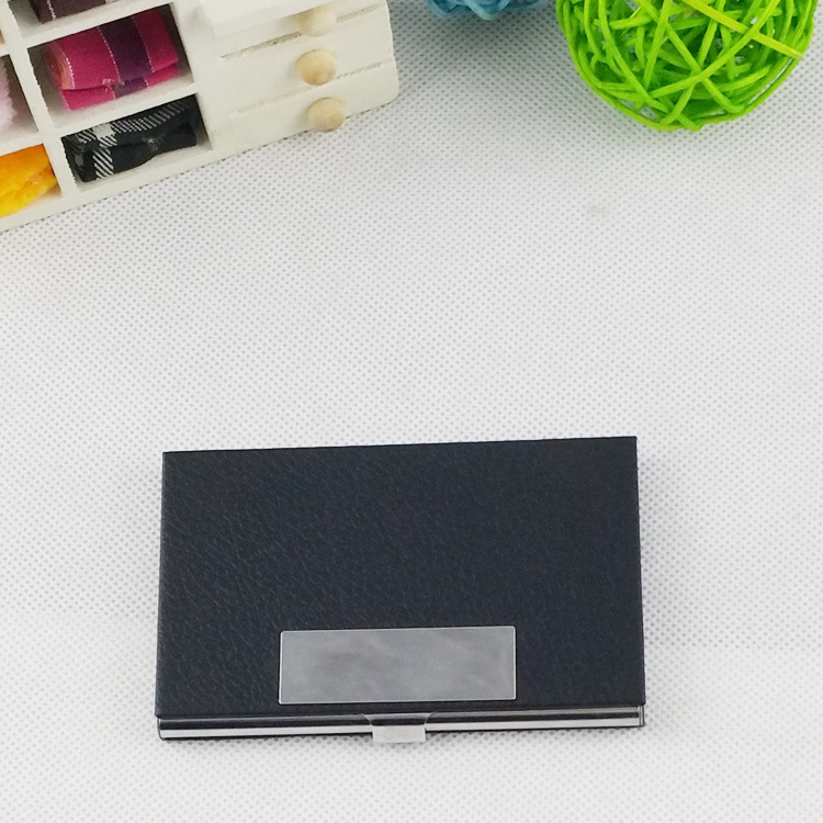 Business High-End Business Card Case Stainless Steel Leather Business Card Case Creative Business Card Holder Business High-End Business Card Case Stainless Steel Leather Business Card Case Creative Business Card Holder