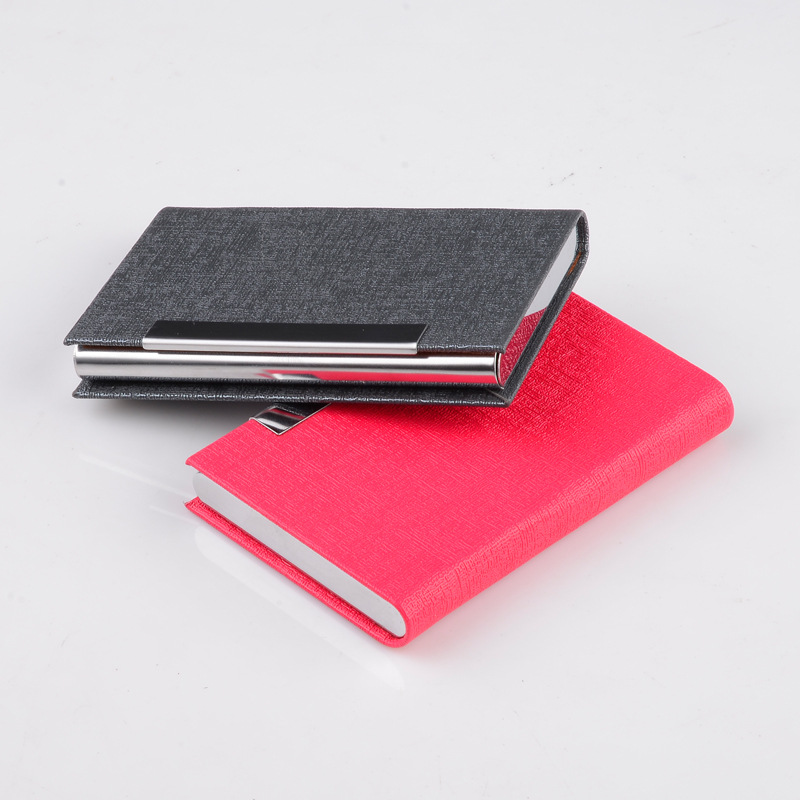 Factory Direct Sales Office Storage Supplies New Business Card Case Business Fashion Business Card Holder Laser Logo