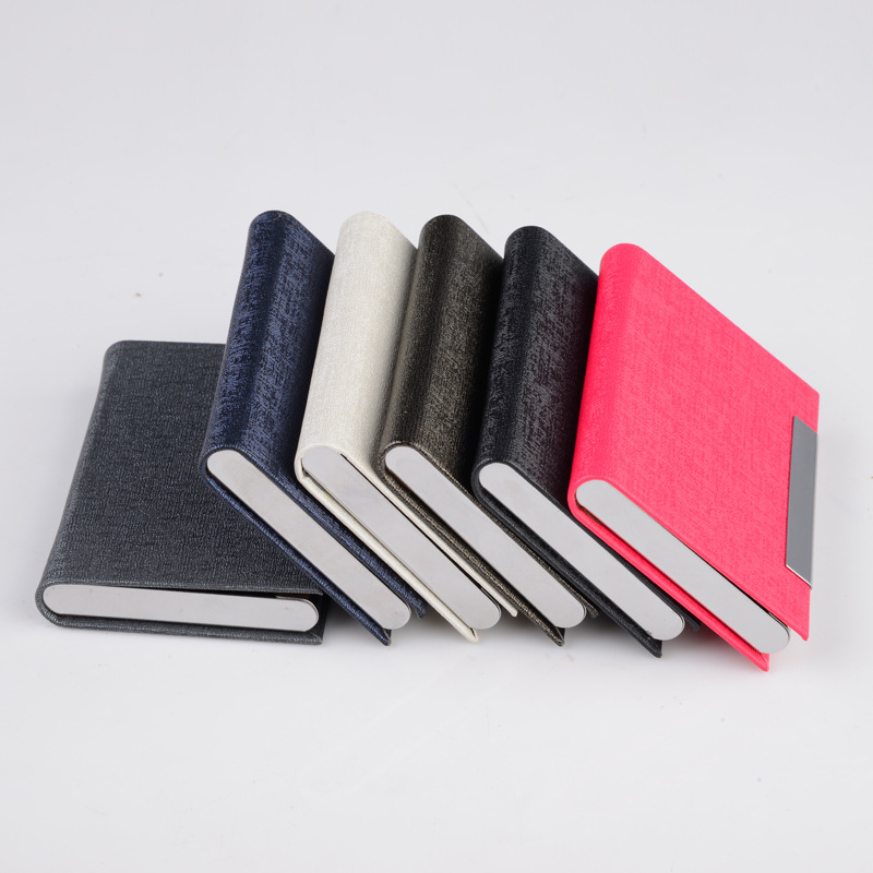 Factory Direct Sales Office Storage Supplies New Business Card Case Business Fashion Business Card Holder Laser Logo