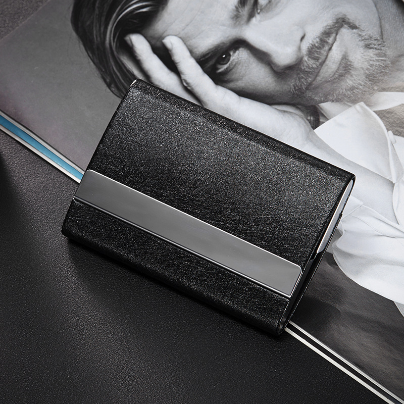 Open Business Card Case on Both Sides Metal Welding Business Card Case Creative Business Card Holder Men&#039;s