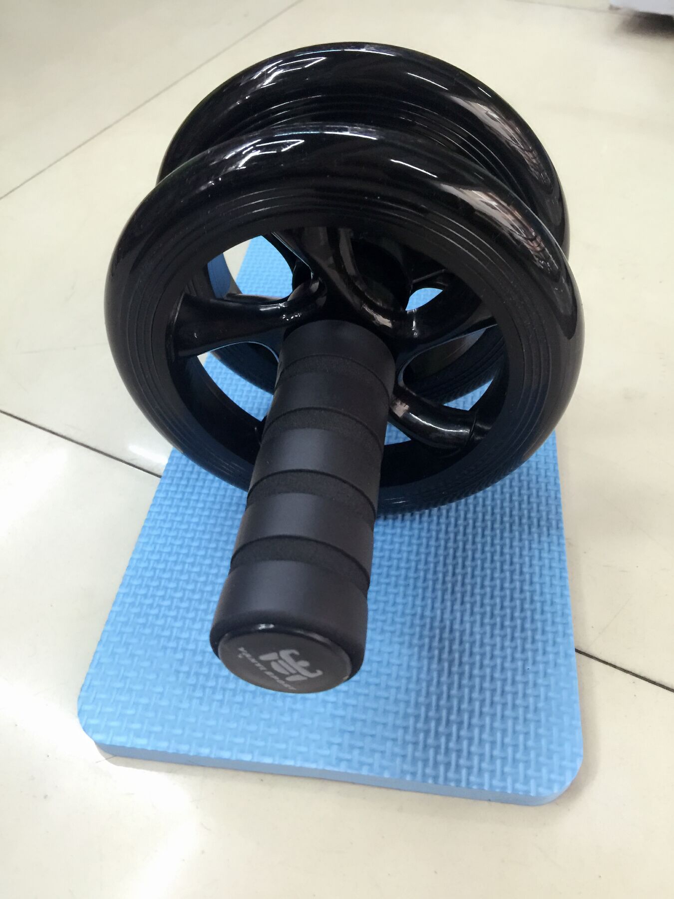 Factory Direct Sales Double-Wheel AB Roller Abdominal Wheel Abdomen Roller Double Wheel Mute AB Rocket Fitness Equipment