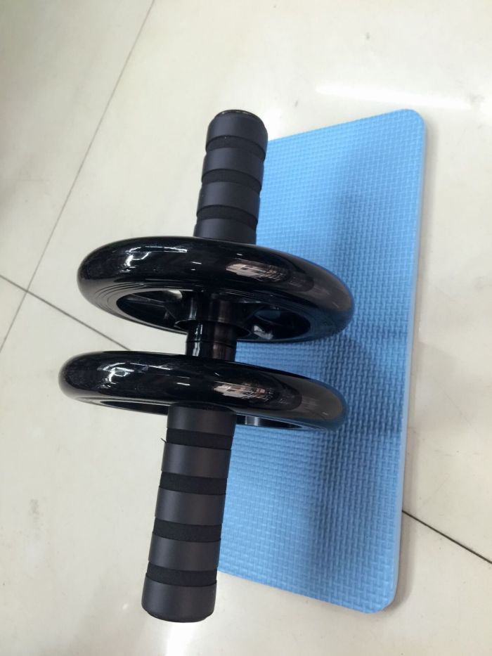 Factory Direct Sales Double-Wheel AB Roller Abdominal Wheel Abdomen Roller Double Wheel Mute AB Rocket Fitness Equipment Factory Direct Sales Double-Wheel AB Roller Abdominal Wheel Abdomen Roller Double Wheel Mute AB Rocket Fitness Equipment