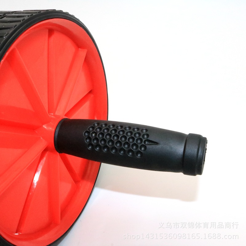 Double wheel plastic AB power roller Steel sponge handle