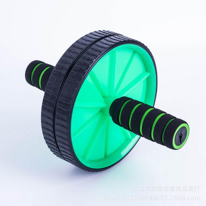 Double wheel plastic AB power roller Steel sponge handle Double wheel plastic AB power roller Steel sponge handle