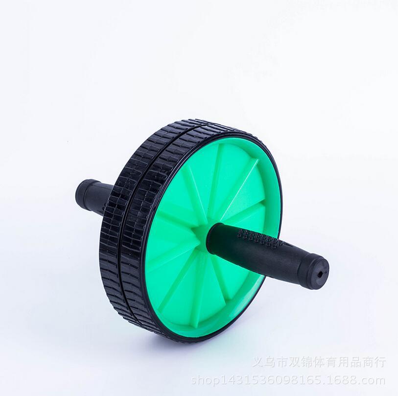 Double wheel plastic AB power roller Steel sponge handle Double wheel plastic AB power roller Steel sponge handle
