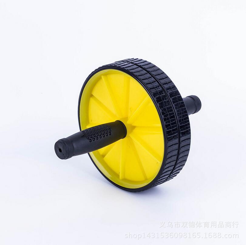 Double wheel plastic AB power roller Steel sponge handle Double wheel plastic AB power roller Steel sponge handle