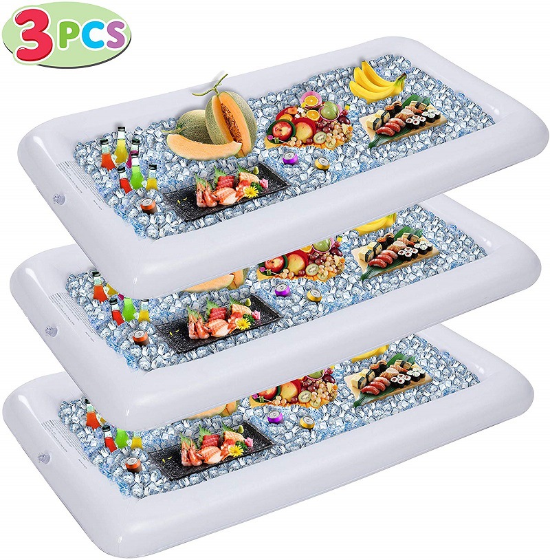 Factory Spot Outdoor Beach Lawn Portable PVC Inflatable Ice Bar Cup Hole Float Welcome Inquiry Cross-Border